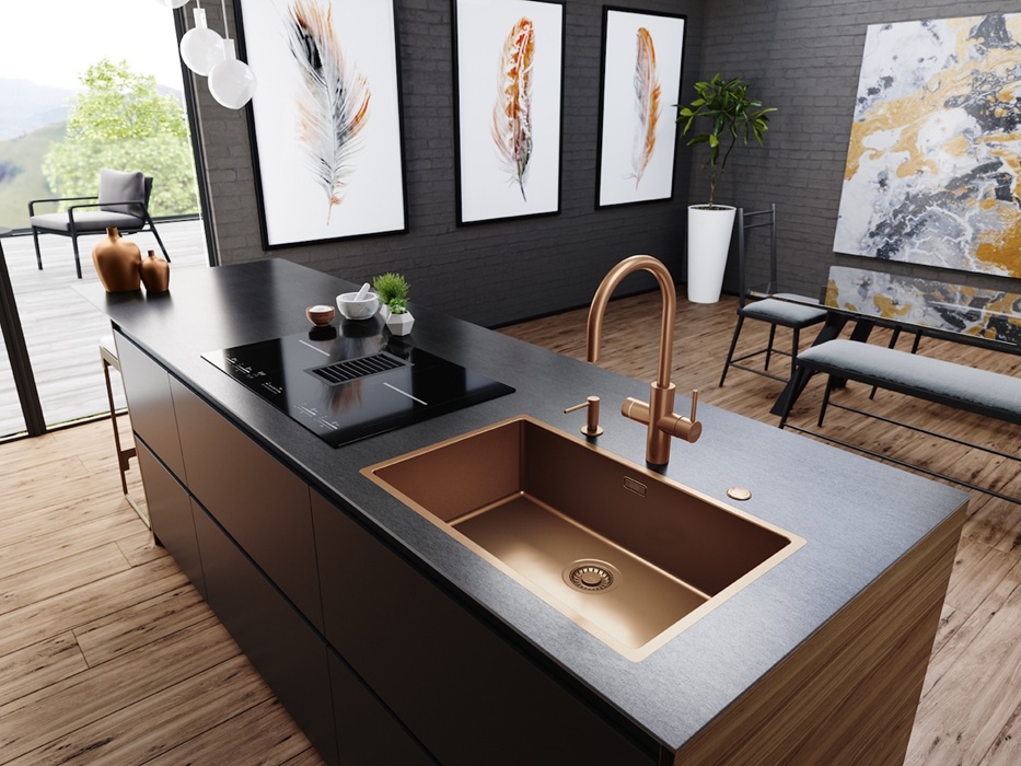 FRANKE bateria filrująca Mythos Water Hub miedziana, fot. FRANKE 