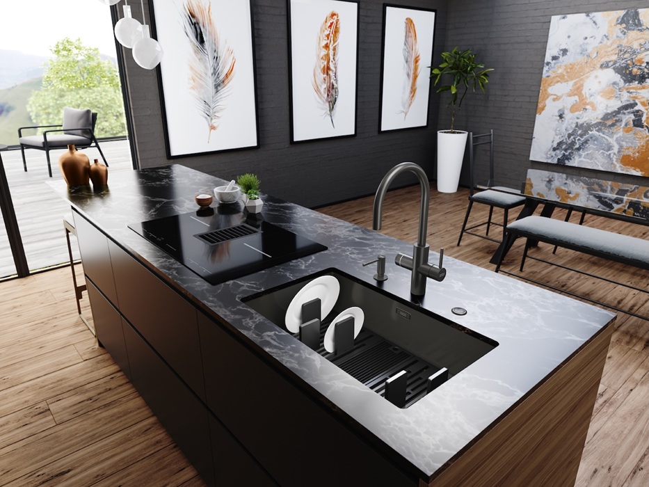 FRANKE bateria filrująca Mythos Water Hub antracytowa, fot. FRANKE 