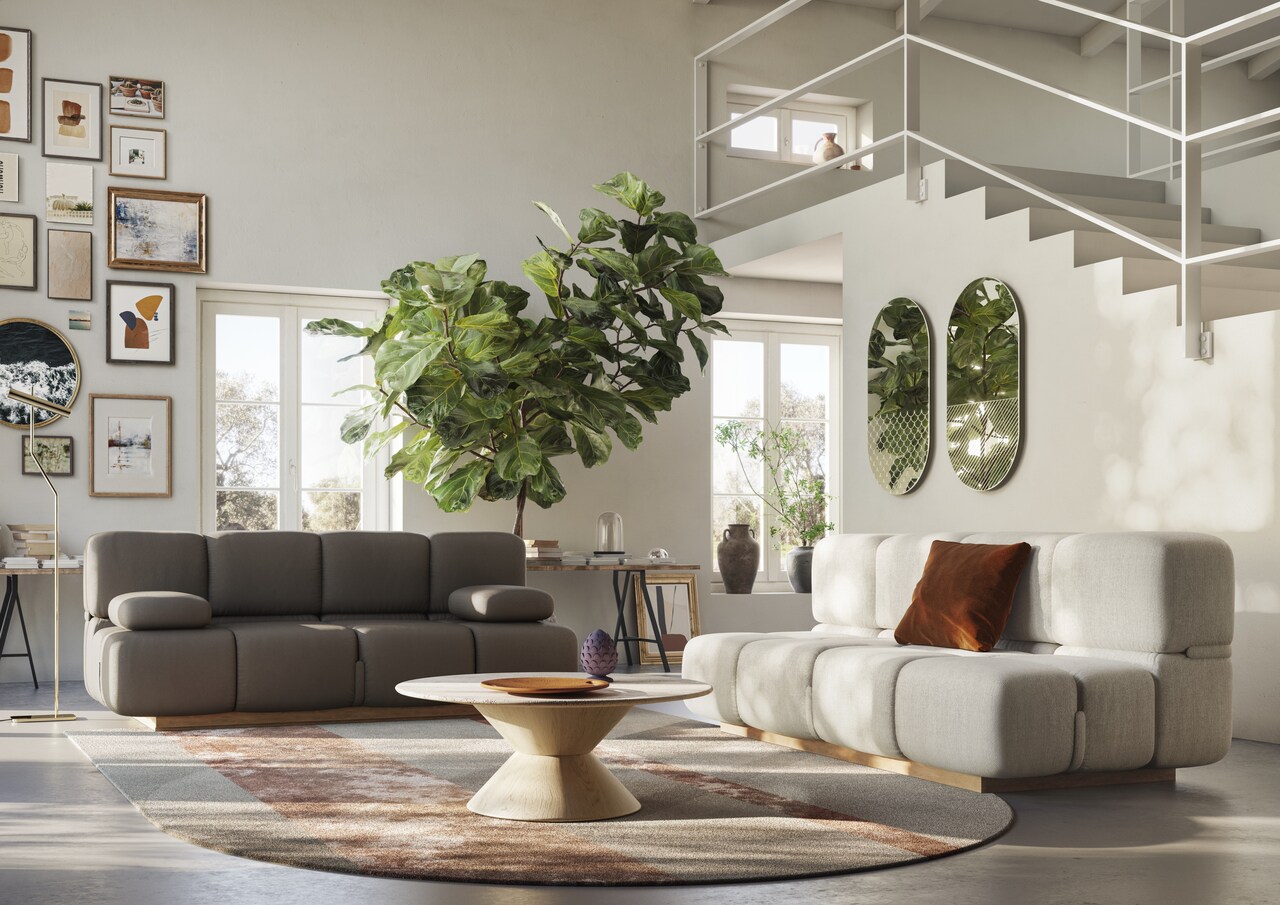 Galeria_Wnetrz_DOMAR_salon_INTERNO-ITALIANO_sofa_Sohay_Natuzzi, fot. Galeria Wnetrz