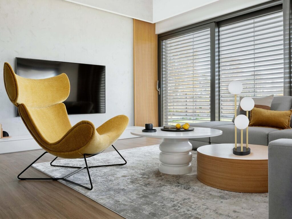 Galeria_Wnetrz_DOMAR_salon_KLER_lampa_stolowa_Adoro, fot. Galeria_Wnetrz_DOMAR_salon_GALA_COLLEZIONE_naroznik_KARATO, fot. fot. Galeria Wnętrz DOMAR