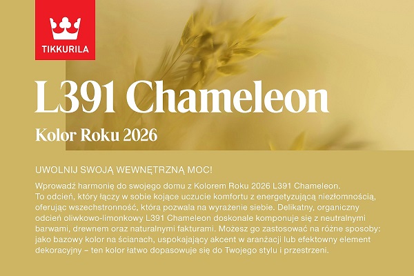 Tikkurila L391 Chameleon Kolor Roku 2026, fot. Tikkurila