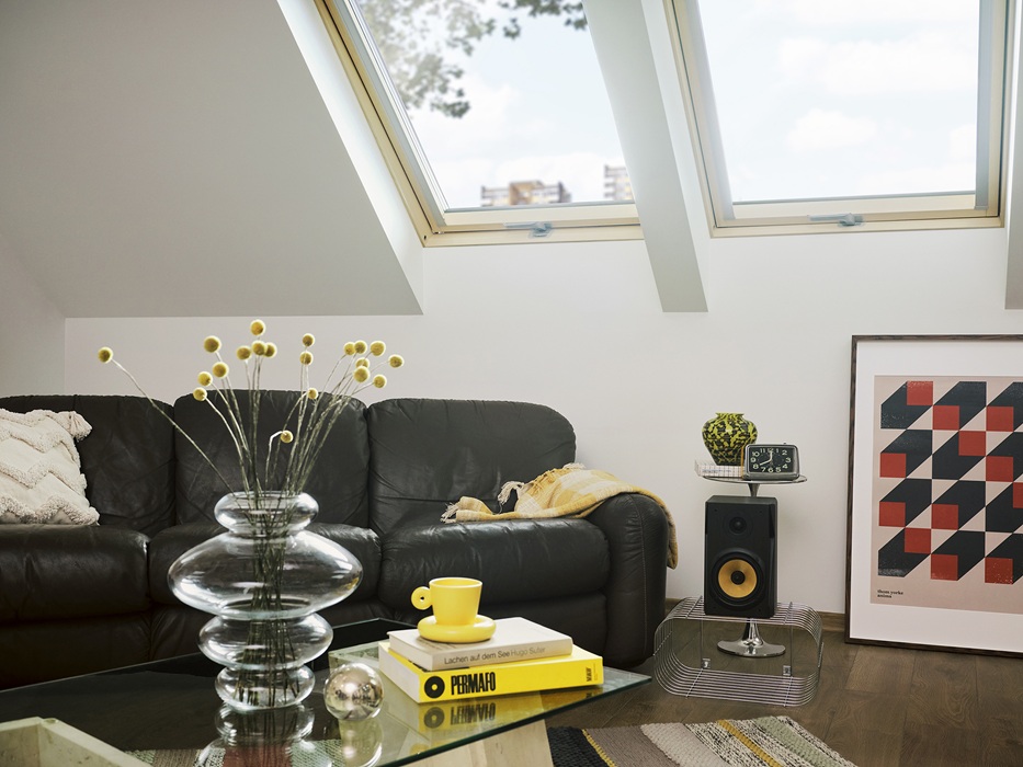 Pakiet P50 o grubości aż 44 mm w oknach dachowych GreenView umożliwia głębsze osadzenie go w konstrukcji skrzydła przez co poprawia termoizolacyjność całego okna, fot. Fakro