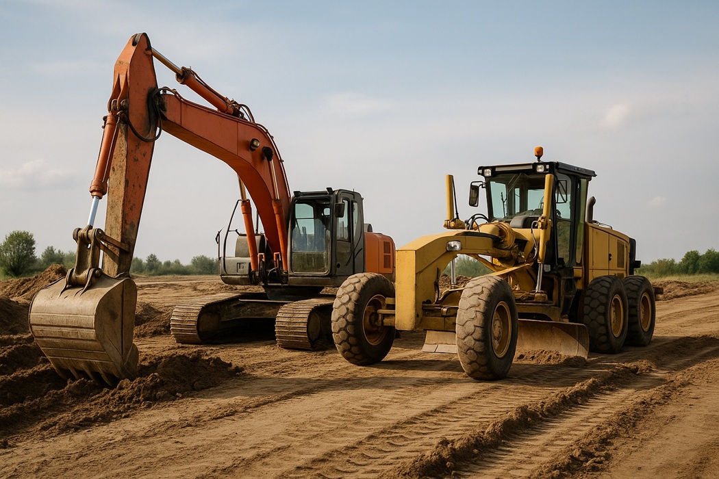Czym różni się sprzęt do kopania od sprzętu do niwelacji terenu?