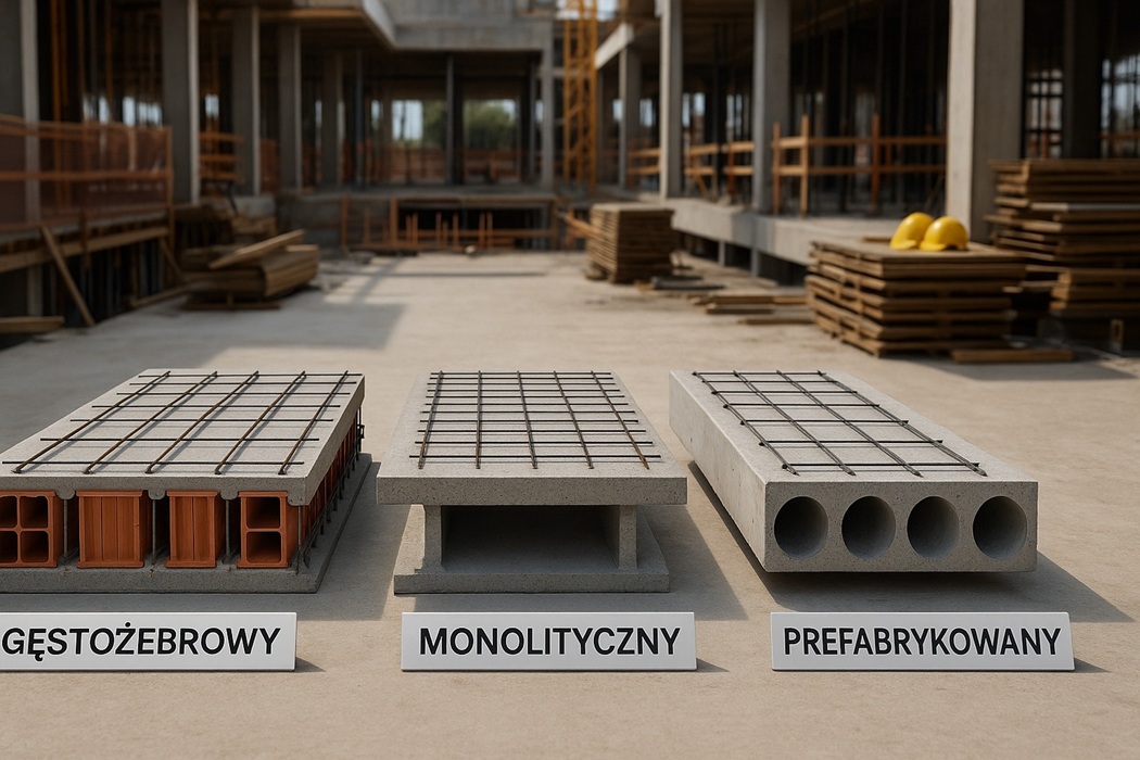 Porównanie systemów stropów: gęstożebrowy, monolityczny i prefabrykowany