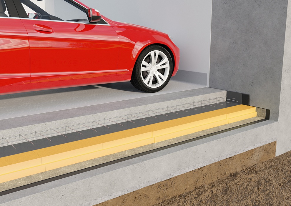 Termoizolacja podłogi na gruncie płytami swissporXPS w wersji gładkiej, fot. swisspor