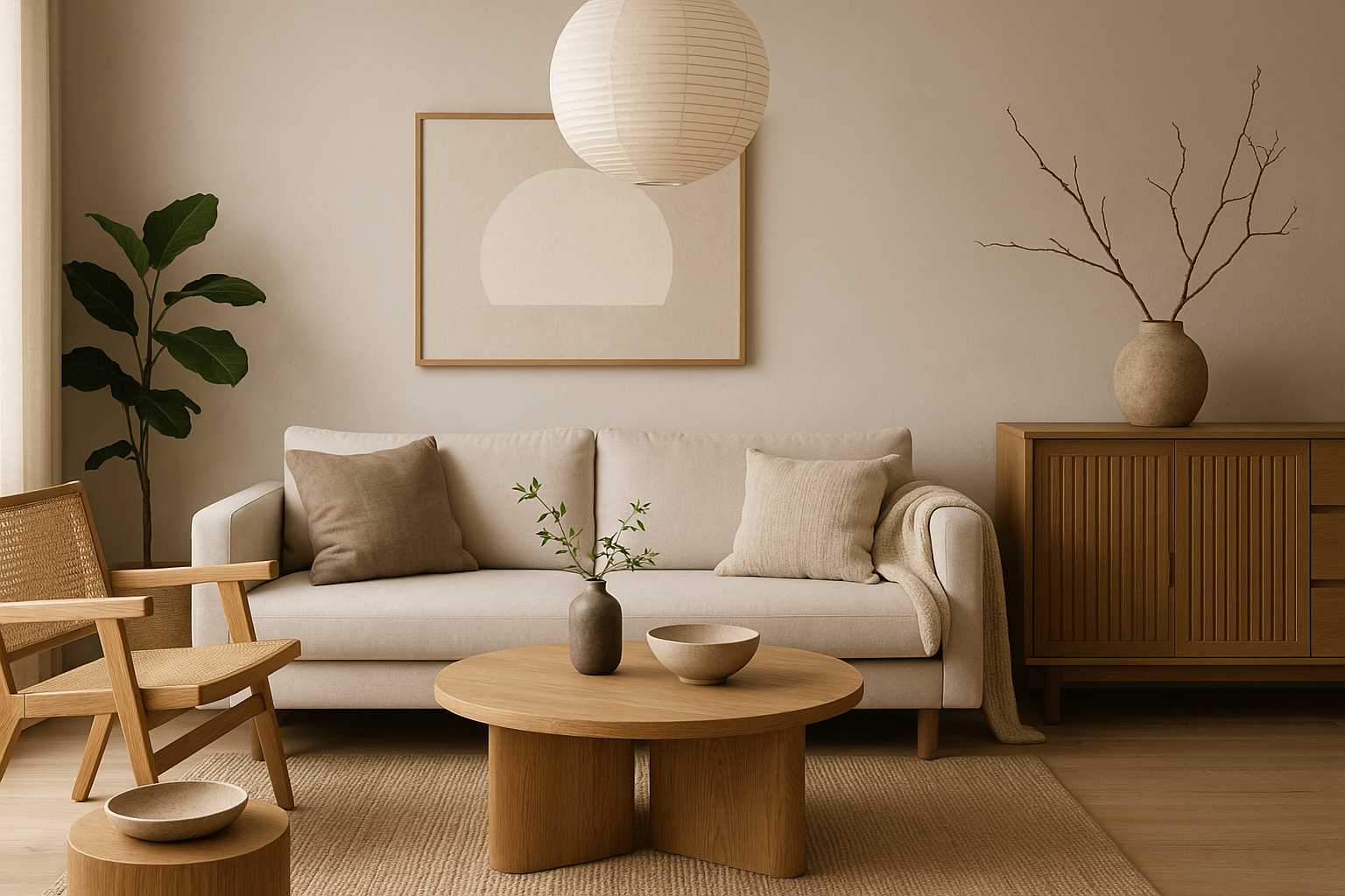 Styl japandi – nowoczesne połączenie Japonii i Skandynawii w salonie