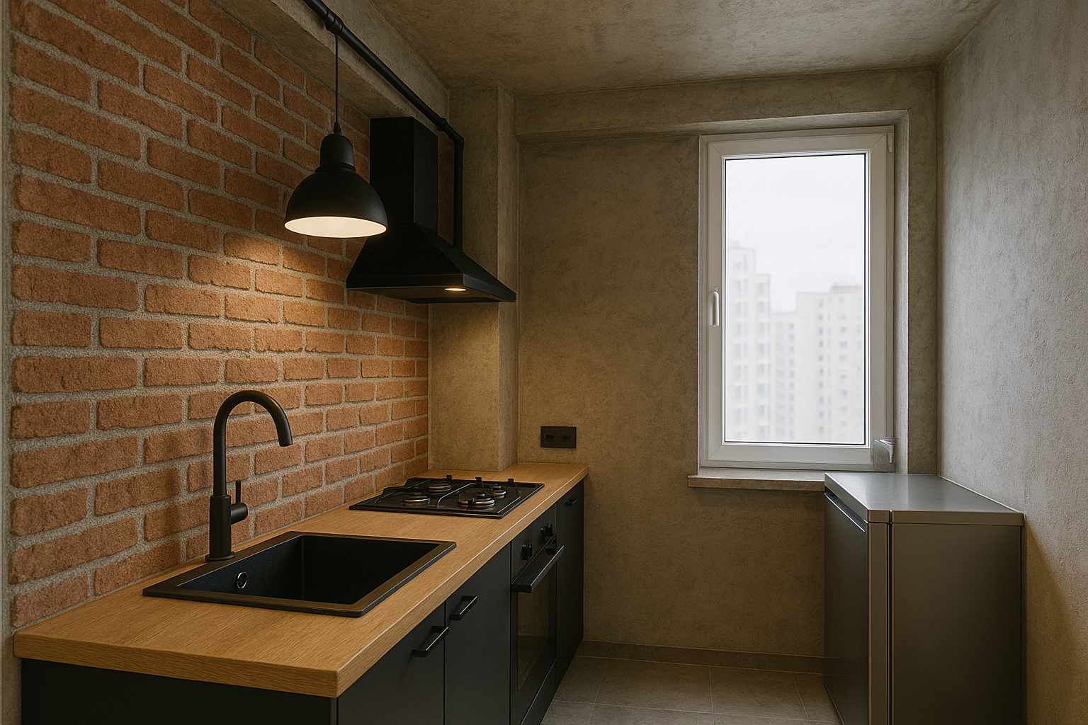 Industrialna kuchnia w bloku – jak osiągnąć efekt loftu na małym metrażu?