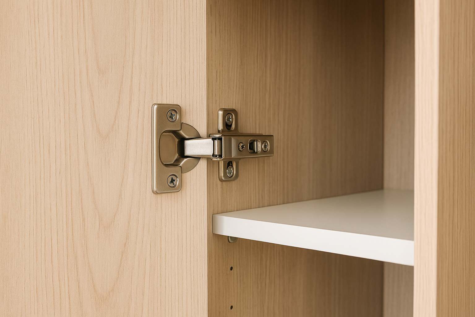 Zawiasy do szafek: jak dobrać i wyregulować, żeby drzwi nie opadały?