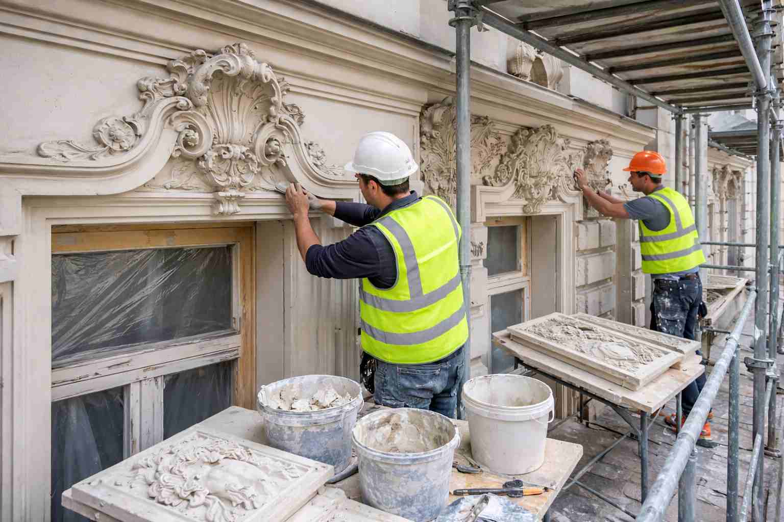 Jak odtworzyć sztukaterie i detale architektoniczne na elewacji kamienicy?