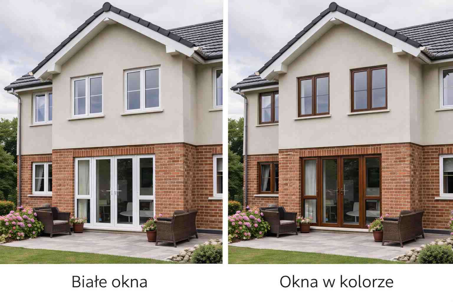 Białe okna czy w kolorze? Jak stolarka wpływa na wygląd domu?