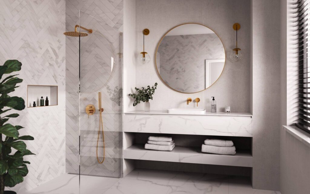 FLUSSO, Bateria podtynkowa z zestawem, fot. FDESIGN