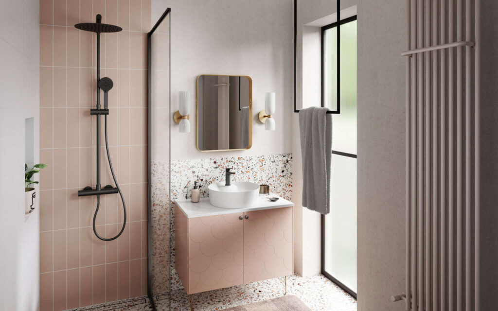 TREVI BLACK, STRATOS BLACK bateria umywalkowa stojąca, fot. Ferro