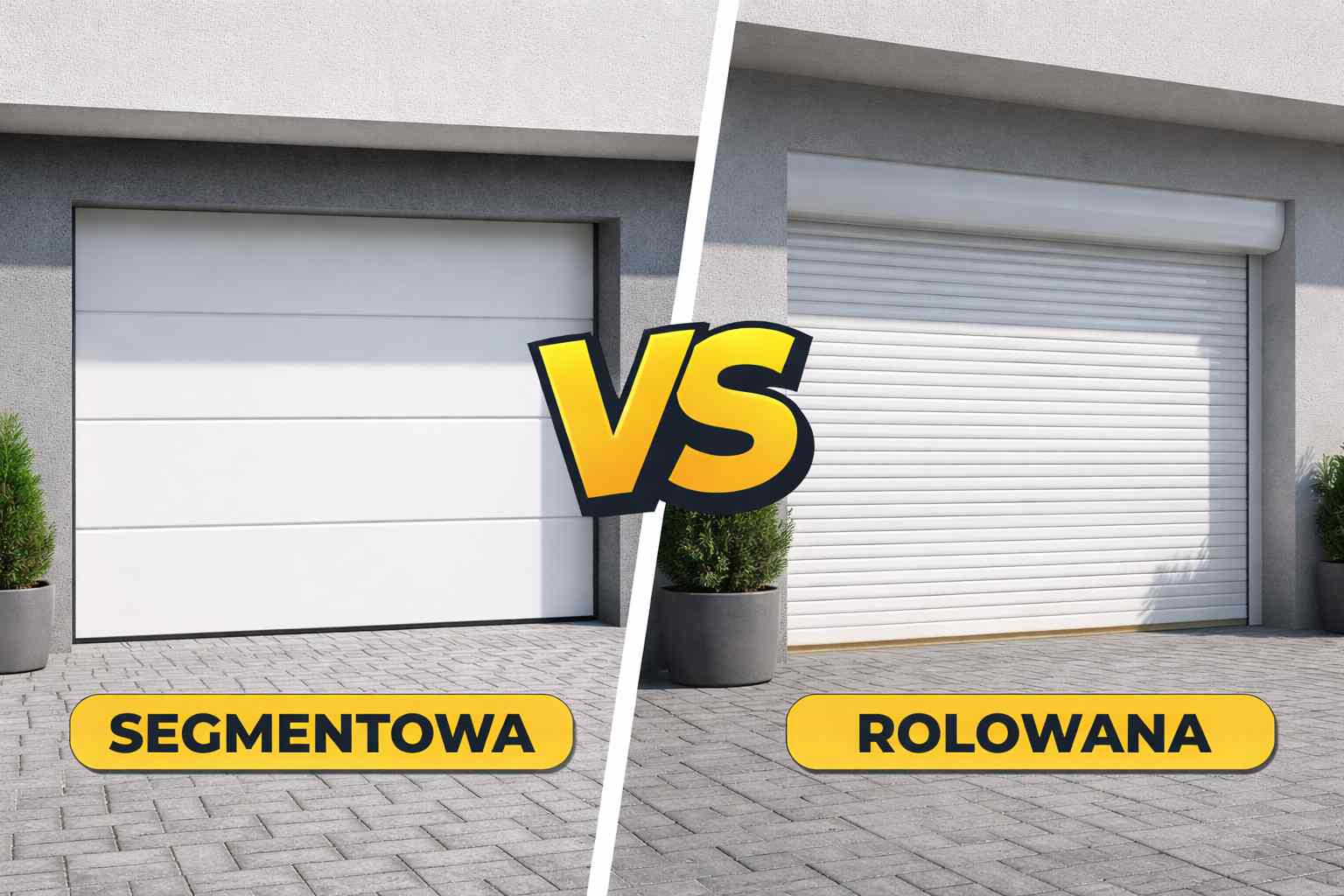 Brama garażowa: segmentowa czy rolowana?