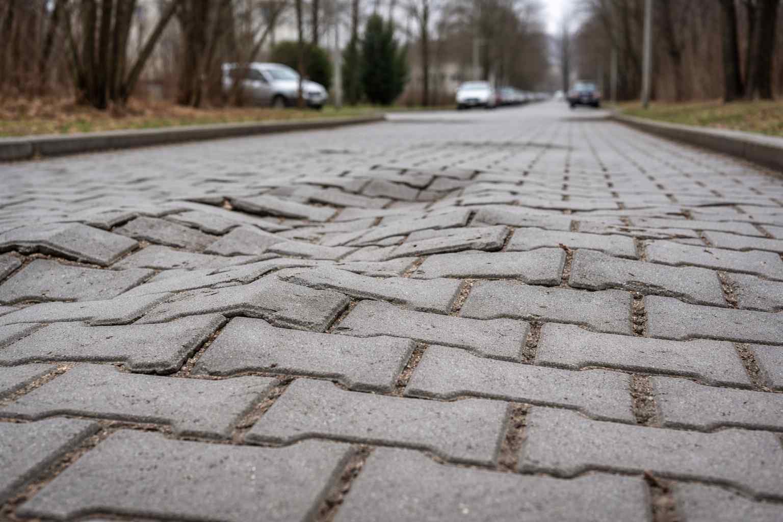 Bruk po zimie faluje: dlaczego i jak naprawić bez rozbierania wszystkiego?