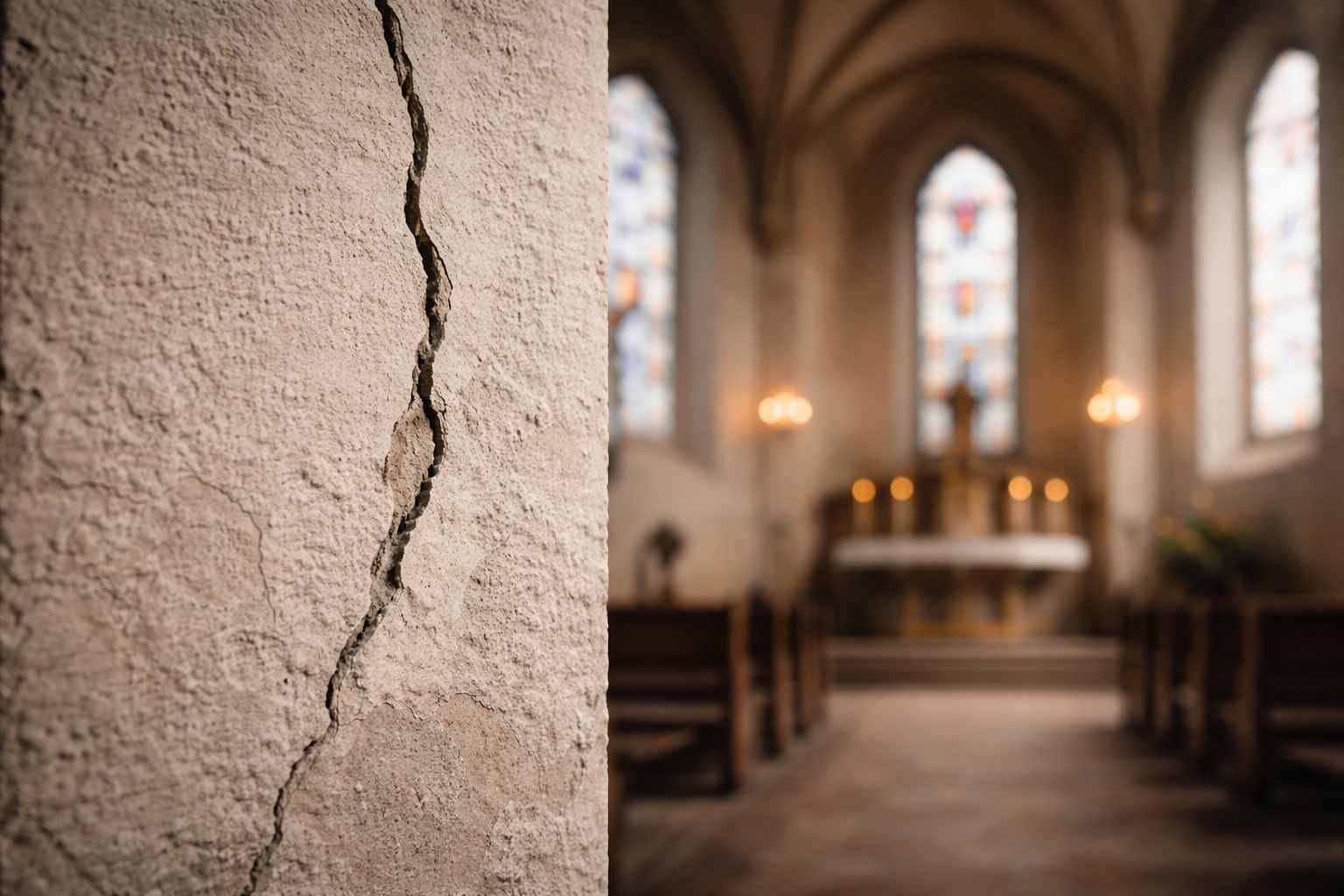 Naprawa pęknięć murów w kościele – metody wzmacniania konstrukcji