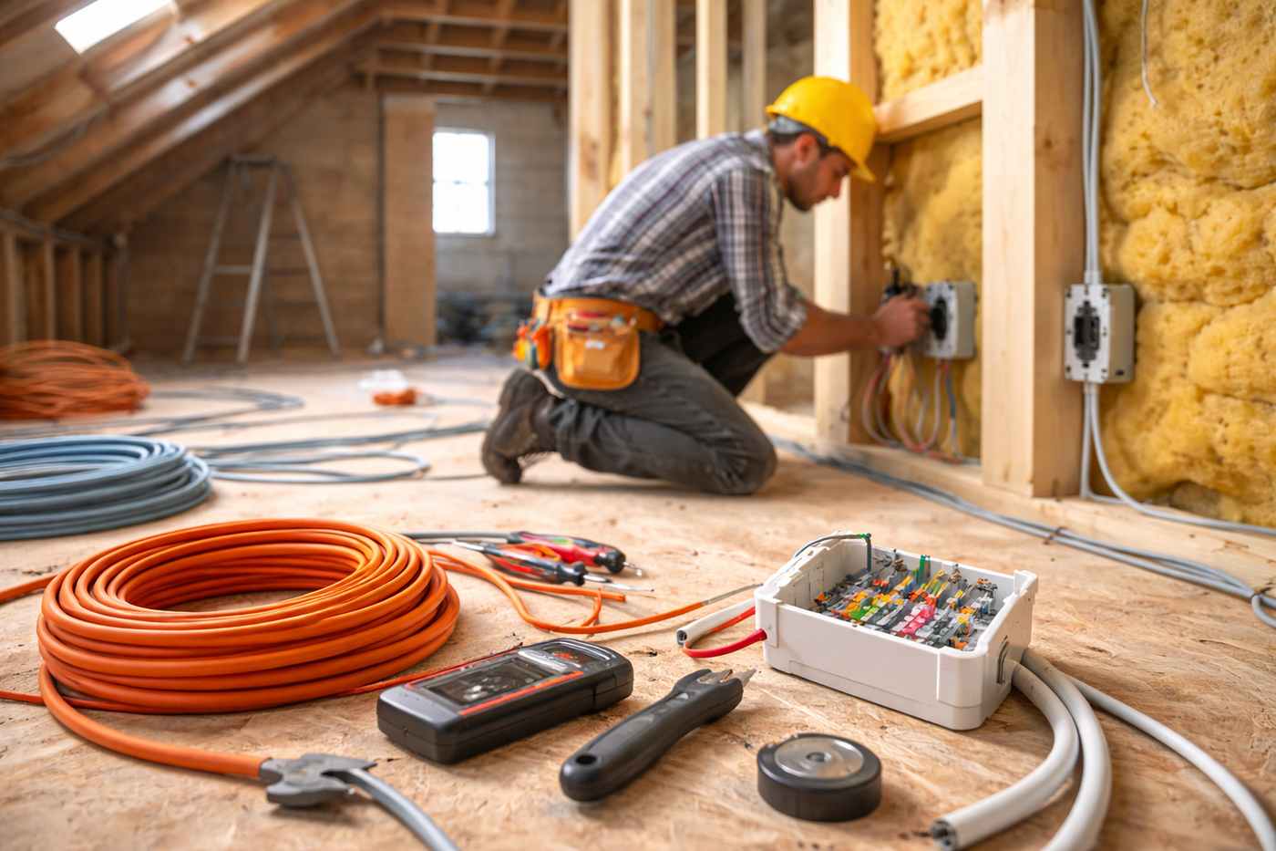 Przedłużanie instalacji elektrycznej przy remoncie poddasza: na co zwrócić uwagę, żeby nie łamać przepisów?