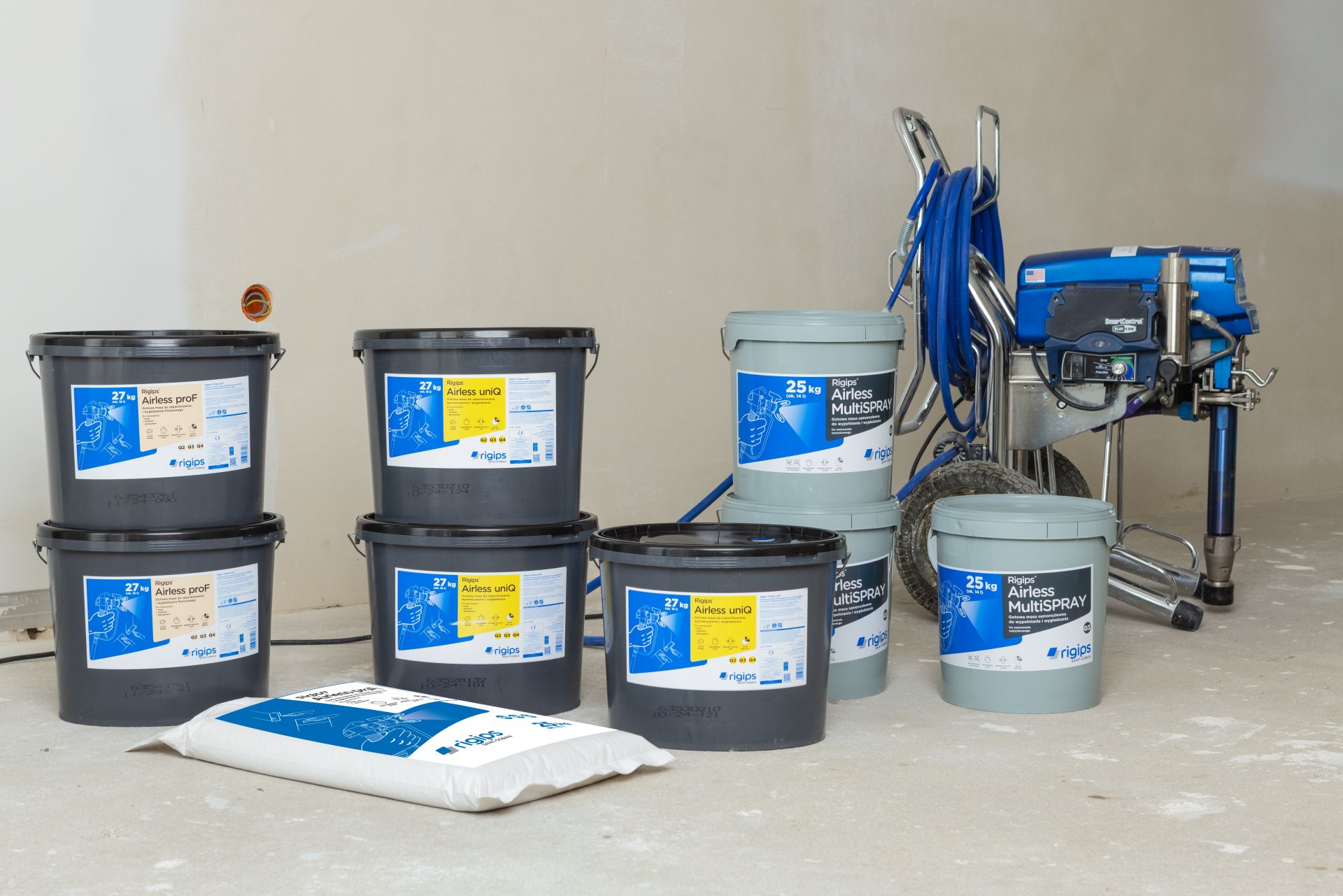 Nowa linia gotowych mas szpachlowych Rigips Airless, fot. Rigips