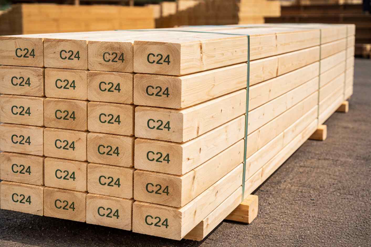 Drewno konstrukcyjne C24: co oznacza i jak je odbierać na budowie?