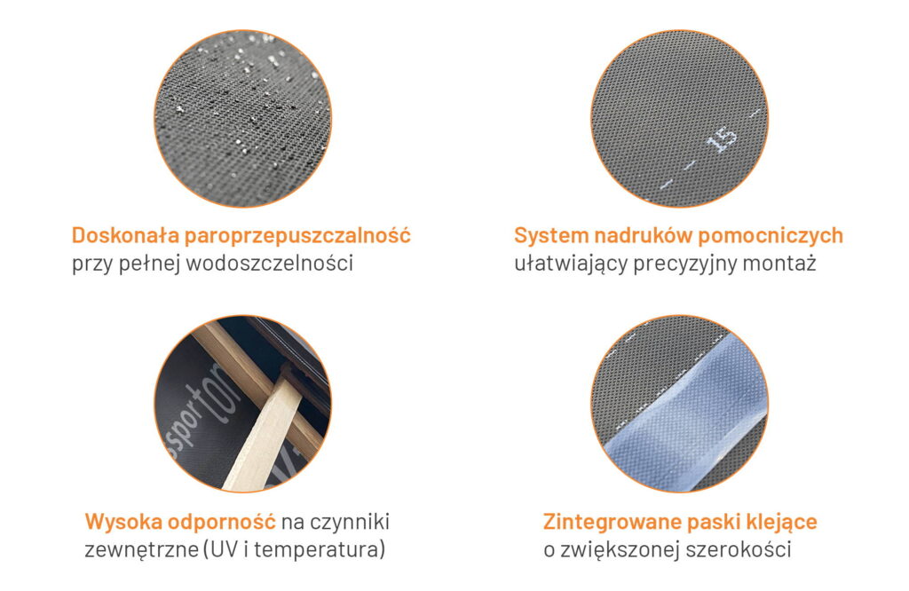 Membrany BLACK marki swissporTON to rozwiązania zaprojektowane z myślą o niezawodności i
bezpieczeństwie budynków