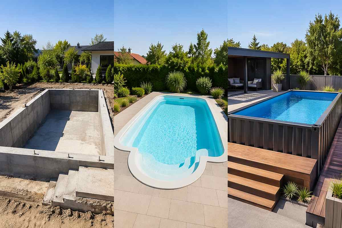 Basen murowany, poliestrowy czy kontenerowy? Porównanie technologii, kosztów i czasu montażu