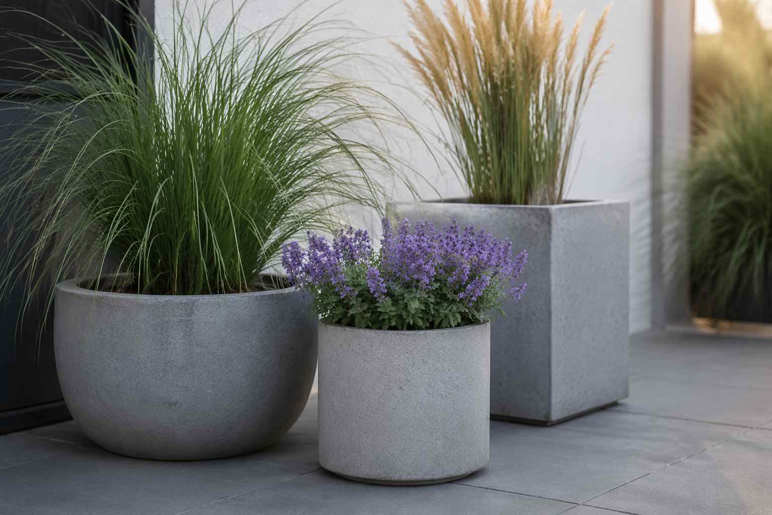 Jakie rośliny sadzić w donicach z betonu architektonicznego?