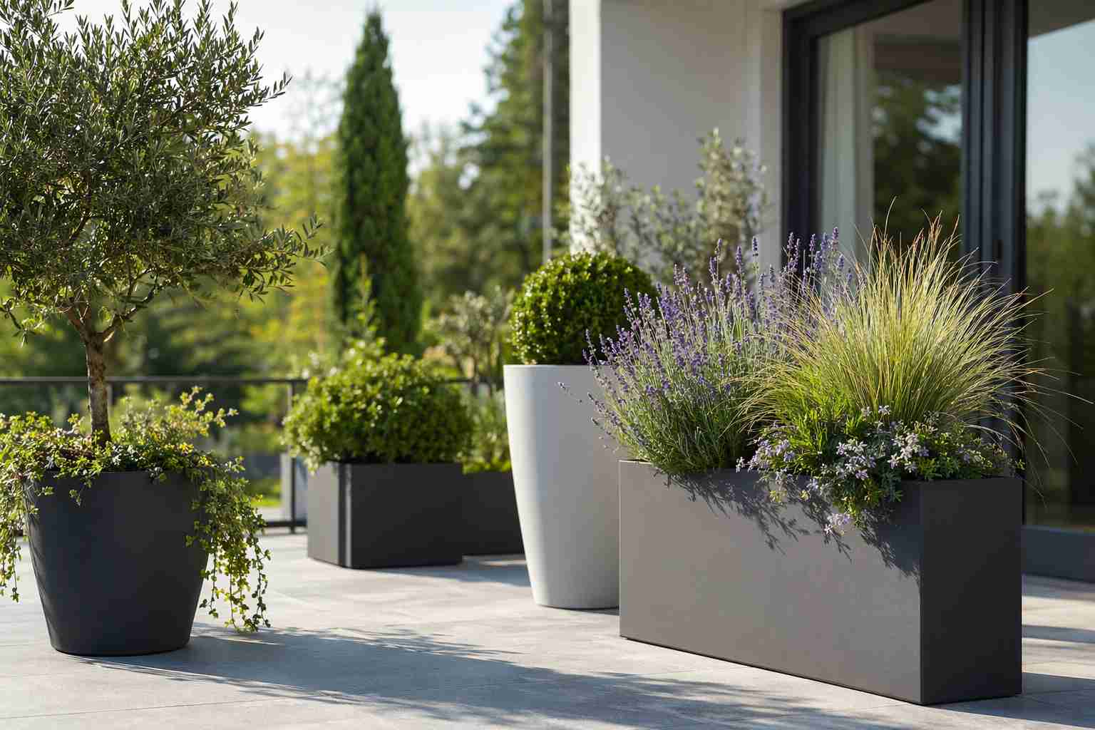 Jakie rośliny sadzić w donicach z włókna szklanego?