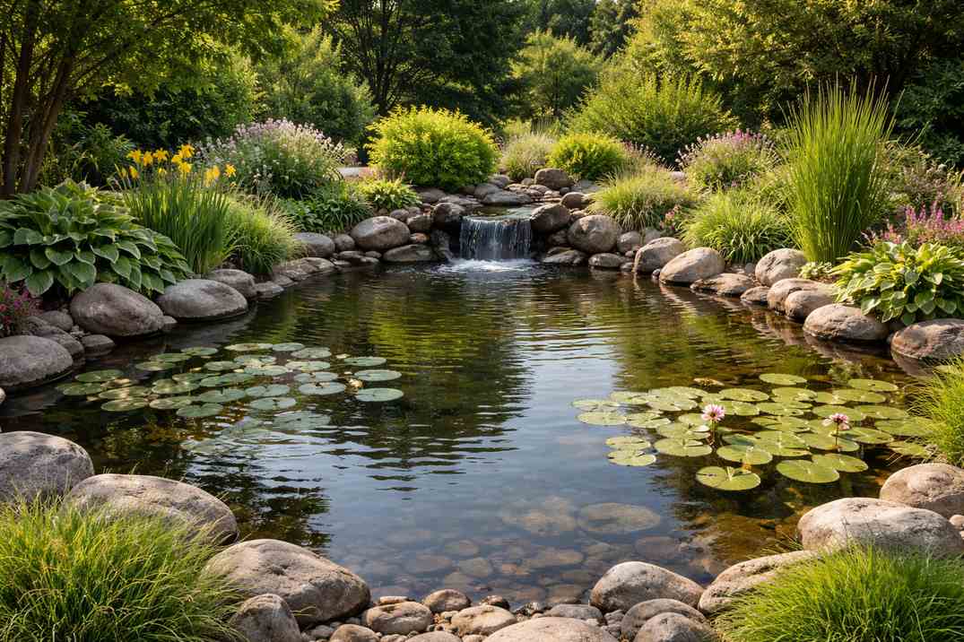 Jak zabezpieczyć dno oczka wodnego przed kamieniami i korzeniami?