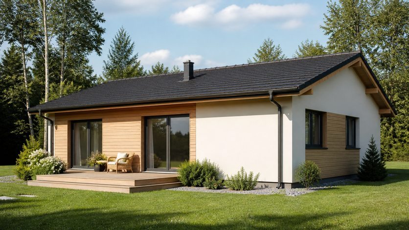 Dom szkieletowy 70 m² – mały dom, który może zastąpić mieszkanie